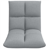 vidaXL Adjustable Floor Chair Light Grey Fabric