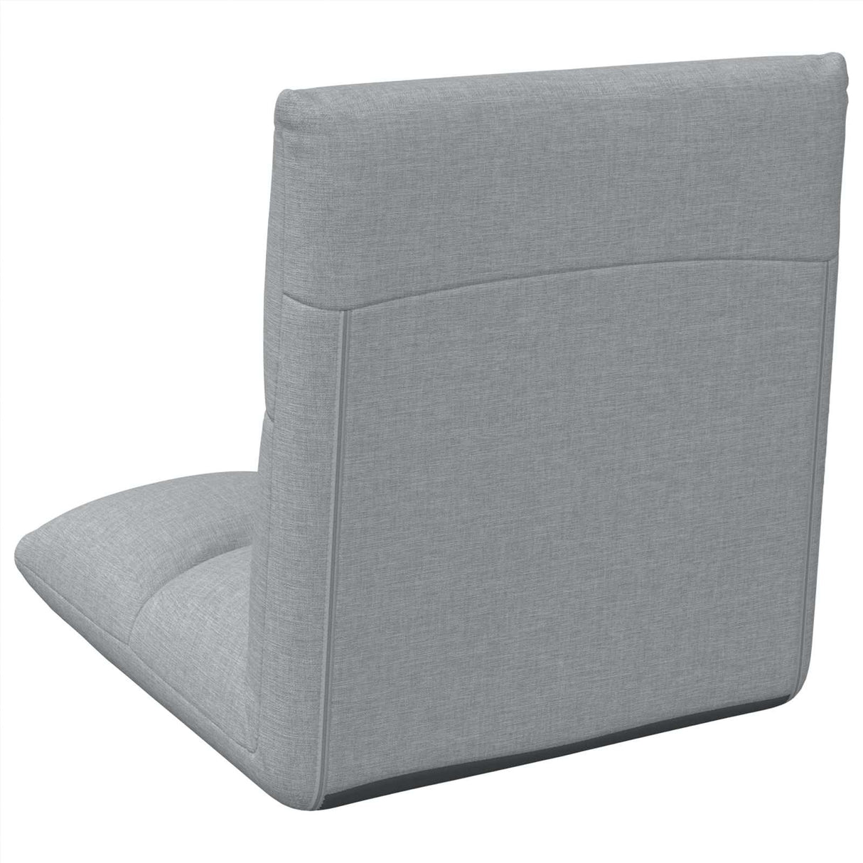 vidaXL Adjustable Floor Chair Light Grey Fabric