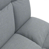 vidaXL Adjustable Floor Chair Light Grey Fabric