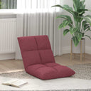 vidaXL Adjustable Floor Chair Light Grey Fabric