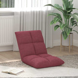 vidaXL Adjustable Floor Chair Light Grey Fabric