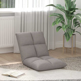 vidaXL Adjustable Floor Chair Light Grey Fabric