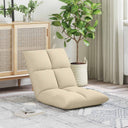 vidaXL Adjustable Floor Chair Light Grey Fabric