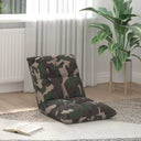 vidaXL Adjustable Floor Chair Light Grey Fabric