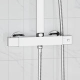 vidaXL Thermostatische douchemixer Roestvrij staal 201 25,5 x 7 x 6 cm