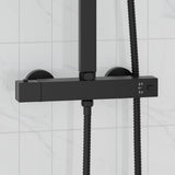 vidaXL Thermostatische douchemixer Roestvrij staal 201 25,5 x 7 x 6 cm