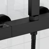 vidaXL Thermostatische douchemixer Roestvrij staal 201 25,5 x 7 x 6 cm