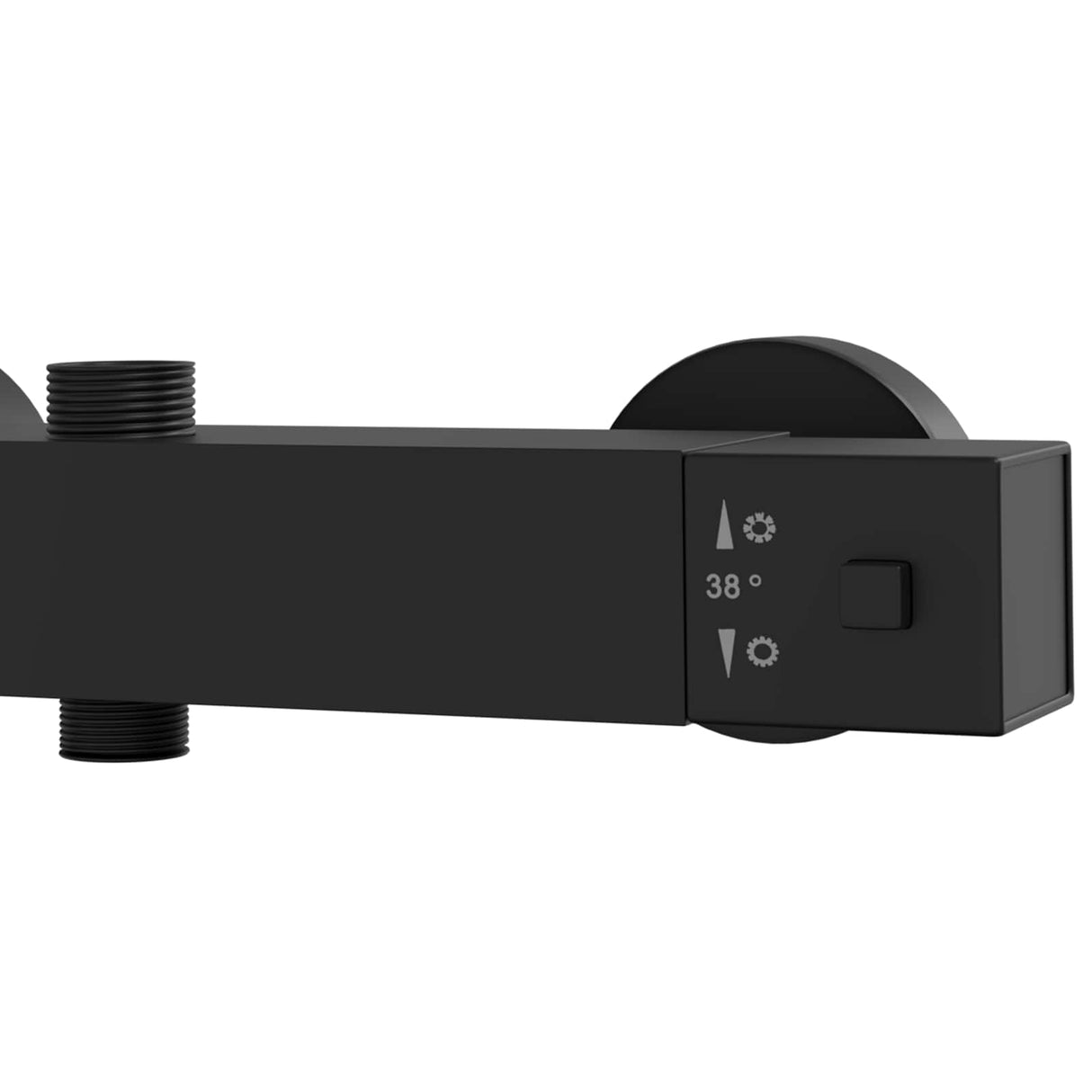 vidaXL Thermostatische douchemixer Roestvrij staal 201 25,5 x 7 x 6 cm