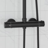 vidaXL Thermostatische douchemixer Roestvrij staal 201 25,5 x 7 x 6 cm