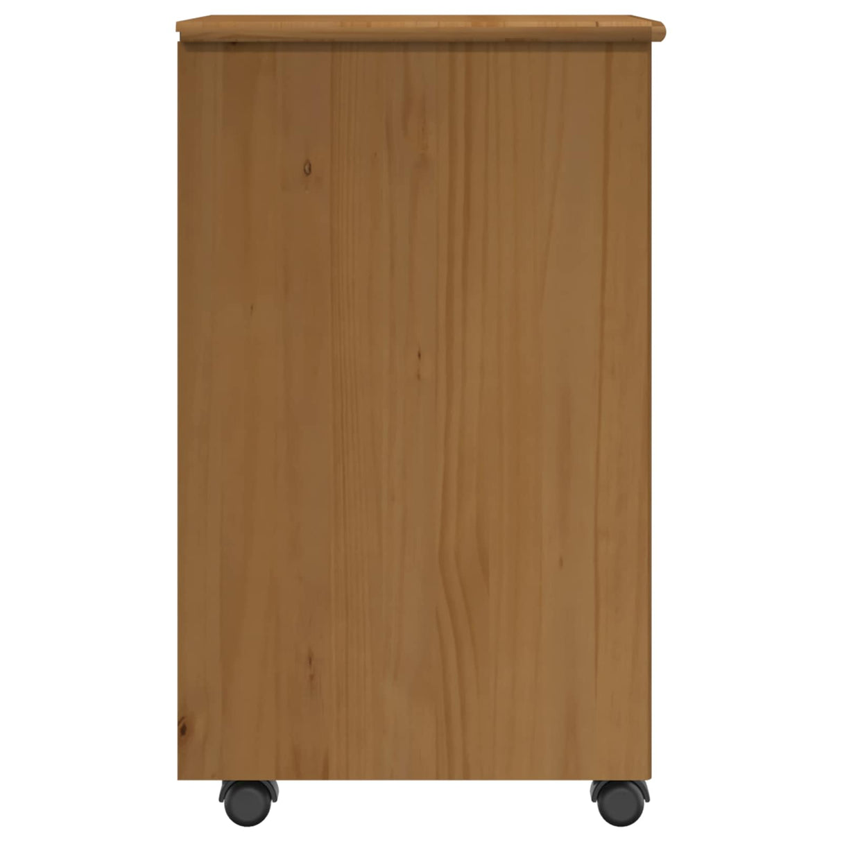 vidaXL Rolling Cabinet Honey Brown 34 x 39 x 65.5 cm Solid Spruce Wood