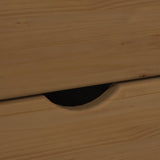 vidaXL Rolling Cabinet Honey Brown 34 x 39 x 65.5 cm Solid Spruce Wood
