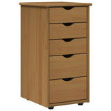 vidaXL Kast Honing bruin 34 x 39 x 61,5 cm Massief vurenhout