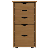 vidaXL Kast Honing bruin 34 x 39 x 61,5 cm Massief vurenhout