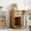 vidaXL Rollende kast HoningBruin 34 x 39 x 65,5 cm Massief grenenhout