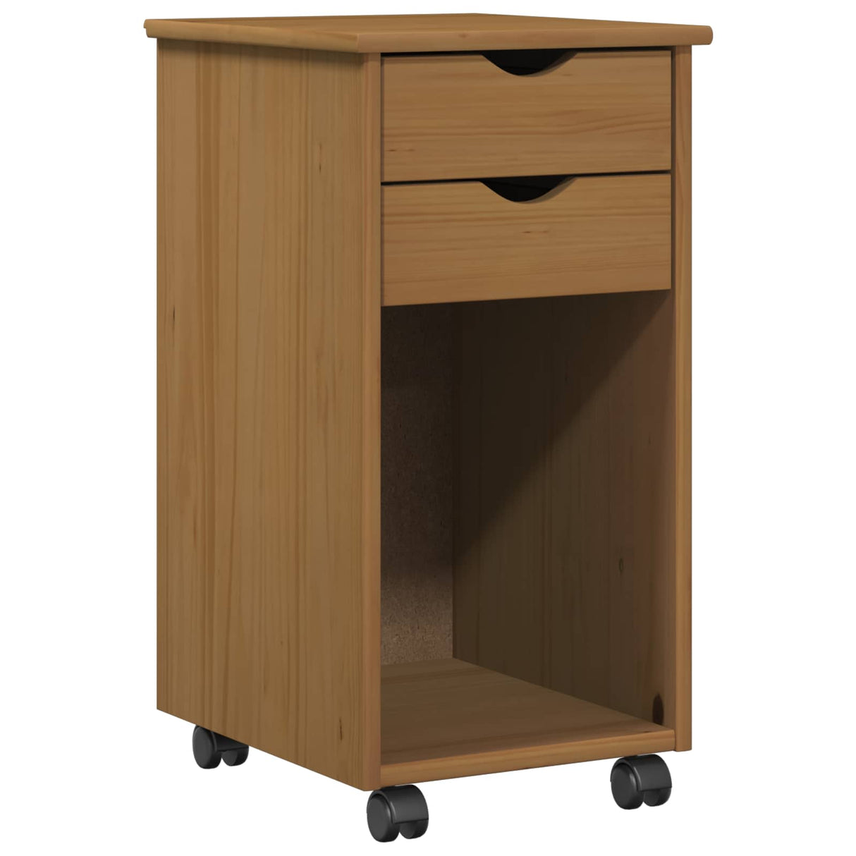 vidaXL Rollende kast HoningBruin 34 x 39 x 65,5 cm Massief grenenhout