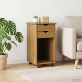 vidaXL Rollende kast HoningBruin 34 x 39 x 65,5 cm Massief grenenhout