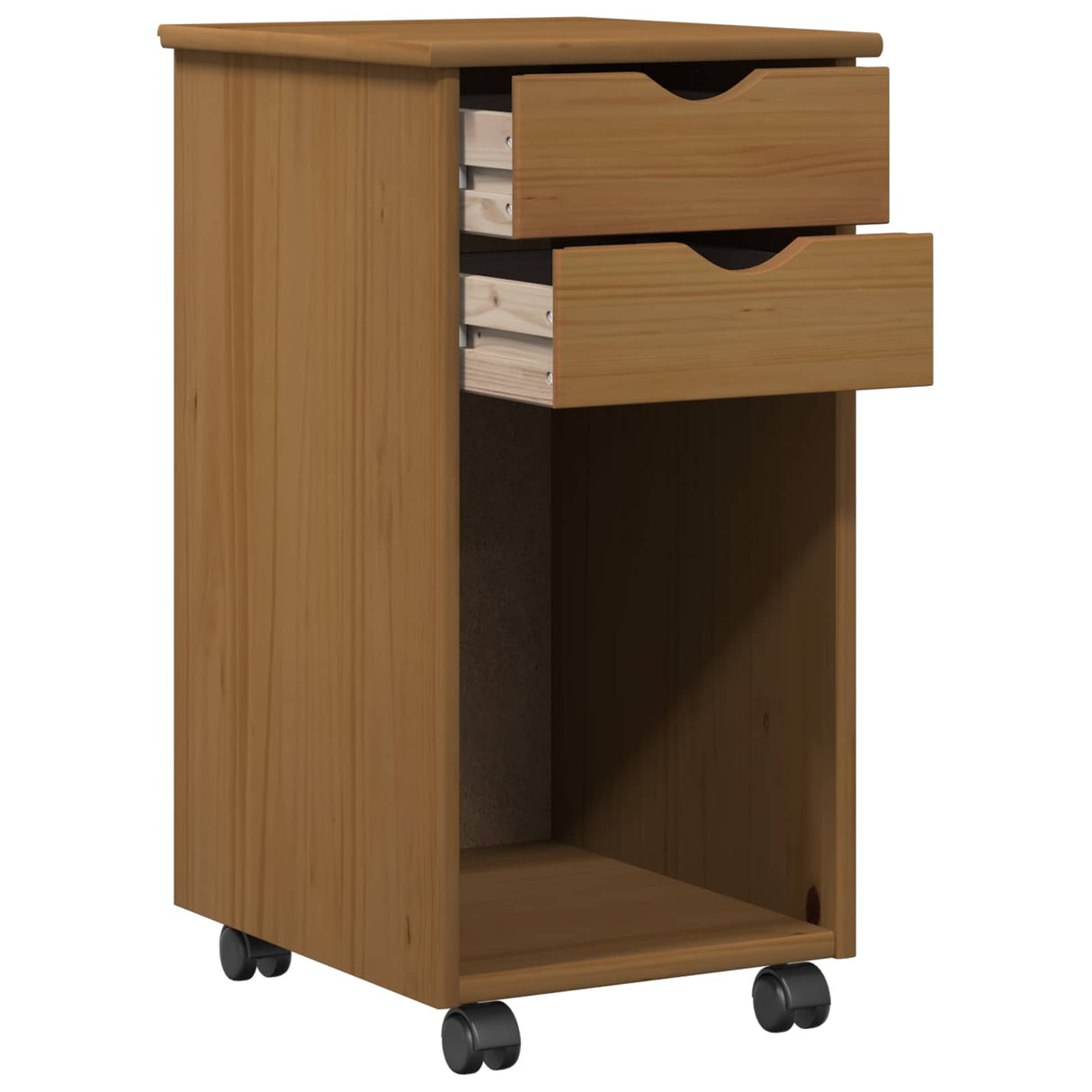 vidaXL Rollende kast HoningBruin 34 x 39 x 65,5 cm Massief grenenhout