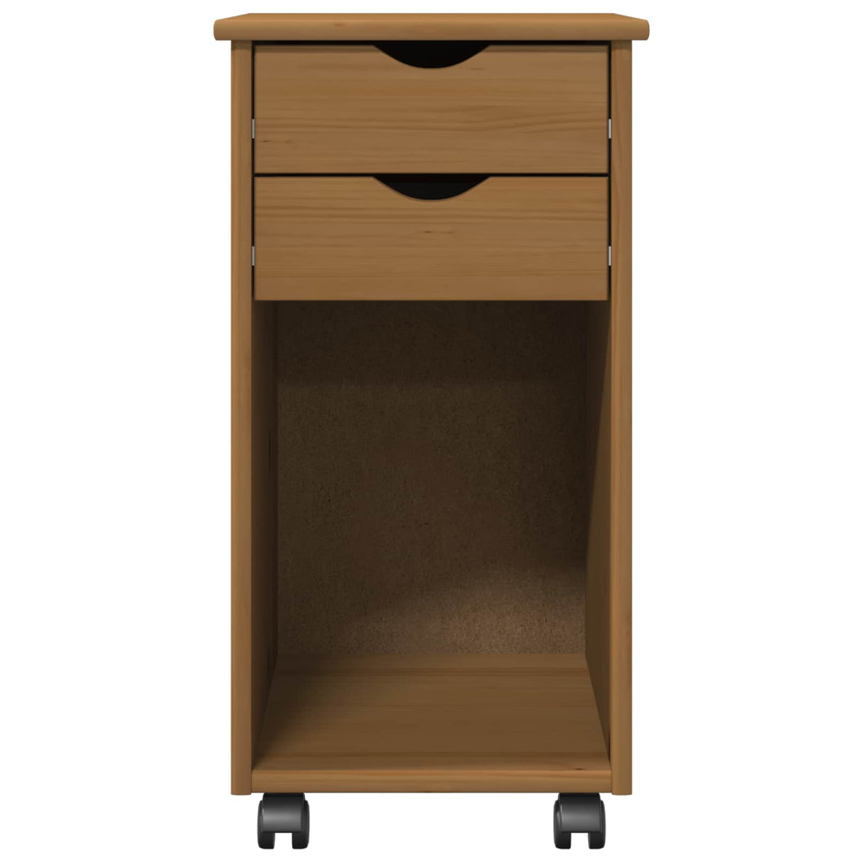 vidaXL Rollende kast HoningBruin 34 x 39 x 65,5 cm Massief grenenhout