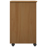 vidaXL Rollende kast HoningBruin 34 x 39 x 65,5 cm Massief grenenhout