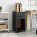 vidaXL Rollende kast HoningBruin 34 x 39 x 65,5 cm Massief grenenhout