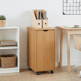 vidaXL Rollende kast Honing bruin 34 x 39 x 65,5 cm Massief vurenhout