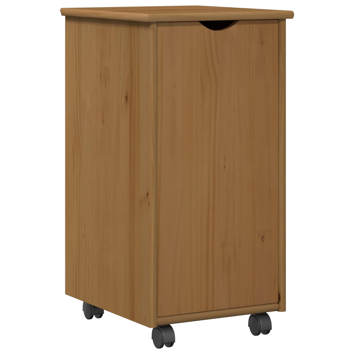 vidaXL Rollende kast Honing bruin 34 x 39 x 65,5 cm Massief vurenhout