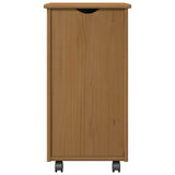 vidaXL Rollende kast Honing bruin 34 x 39 x 65,5 cm Massief vurenhout