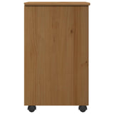 vidaXL Rollende kast Honing bruin 34 x 39 x 65,5 cm Massief vurenhout