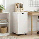 vidaXL Rollende kast Honing bruin 34 x 39 x 65,5 cm Massief vurenhout