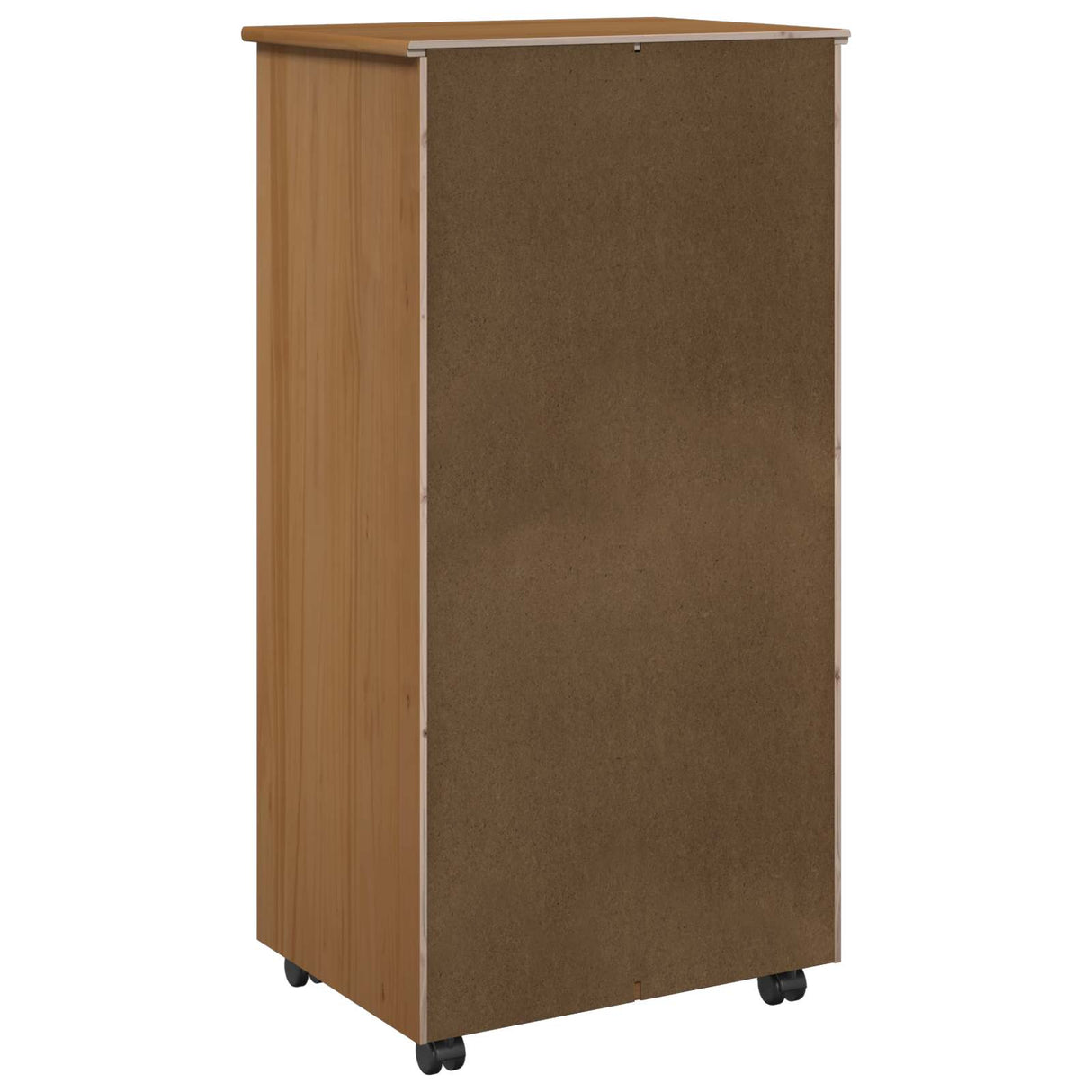 vidaXL Rollende kast Honing bruin 53 x 39 x 103 cm Massief vurenhout