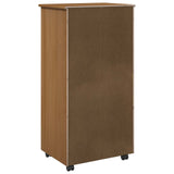 vidaXL Rollende kast Honing bruin 53 x 39 x 103 cm Massief vurenhout