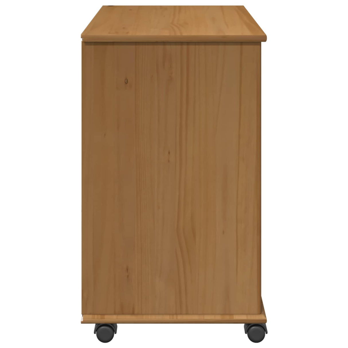 vidaXL Rollende kast met wiel Honing bruin 63,5 x 39 x 65,5 cm
