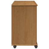 vidaXL Rollende kast met wiel Honing bruin 63,5 x 39 x 65,5 cm