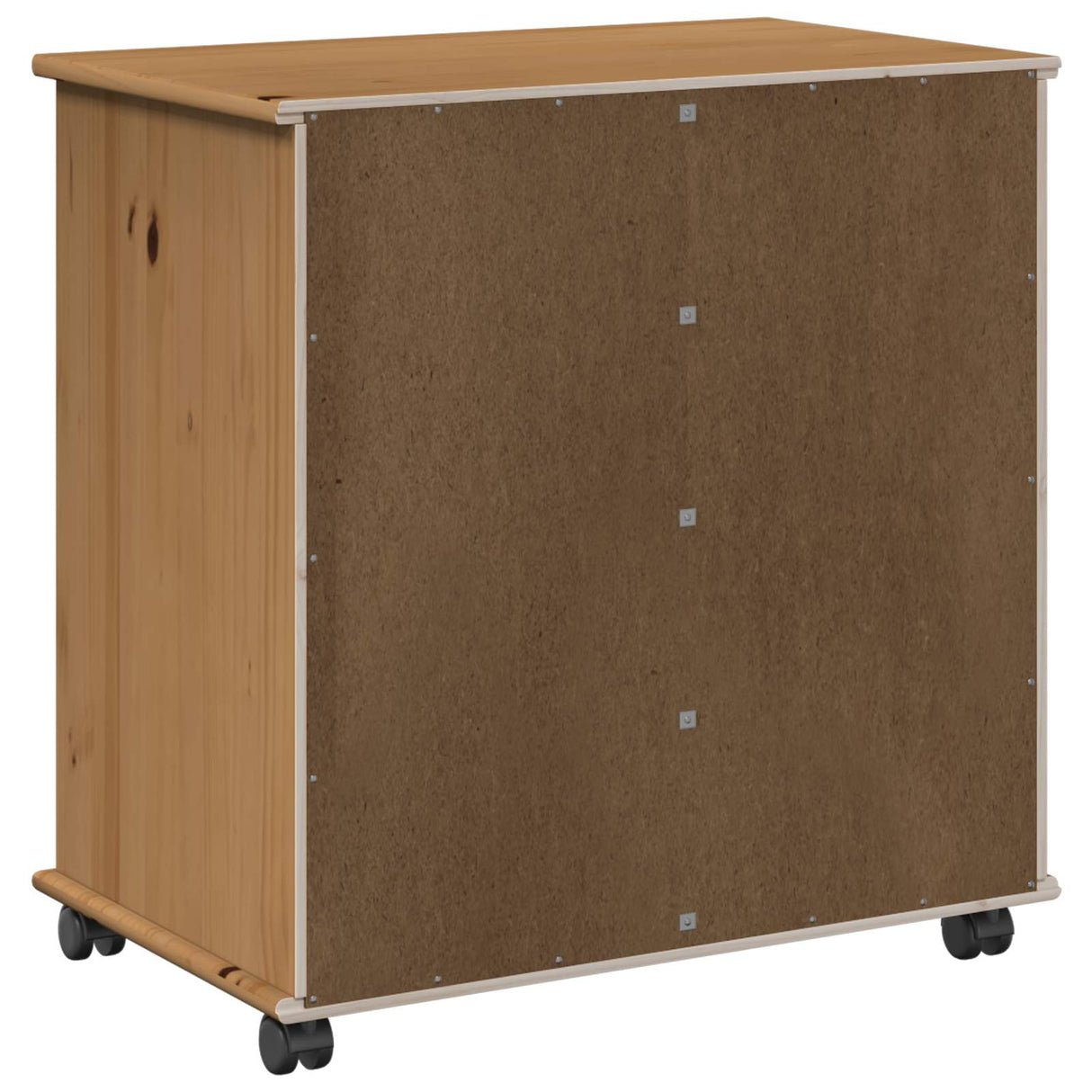 vidaXL Rollende kast met wiel Honing bruin 63,5 x 39 x 65,5 cm