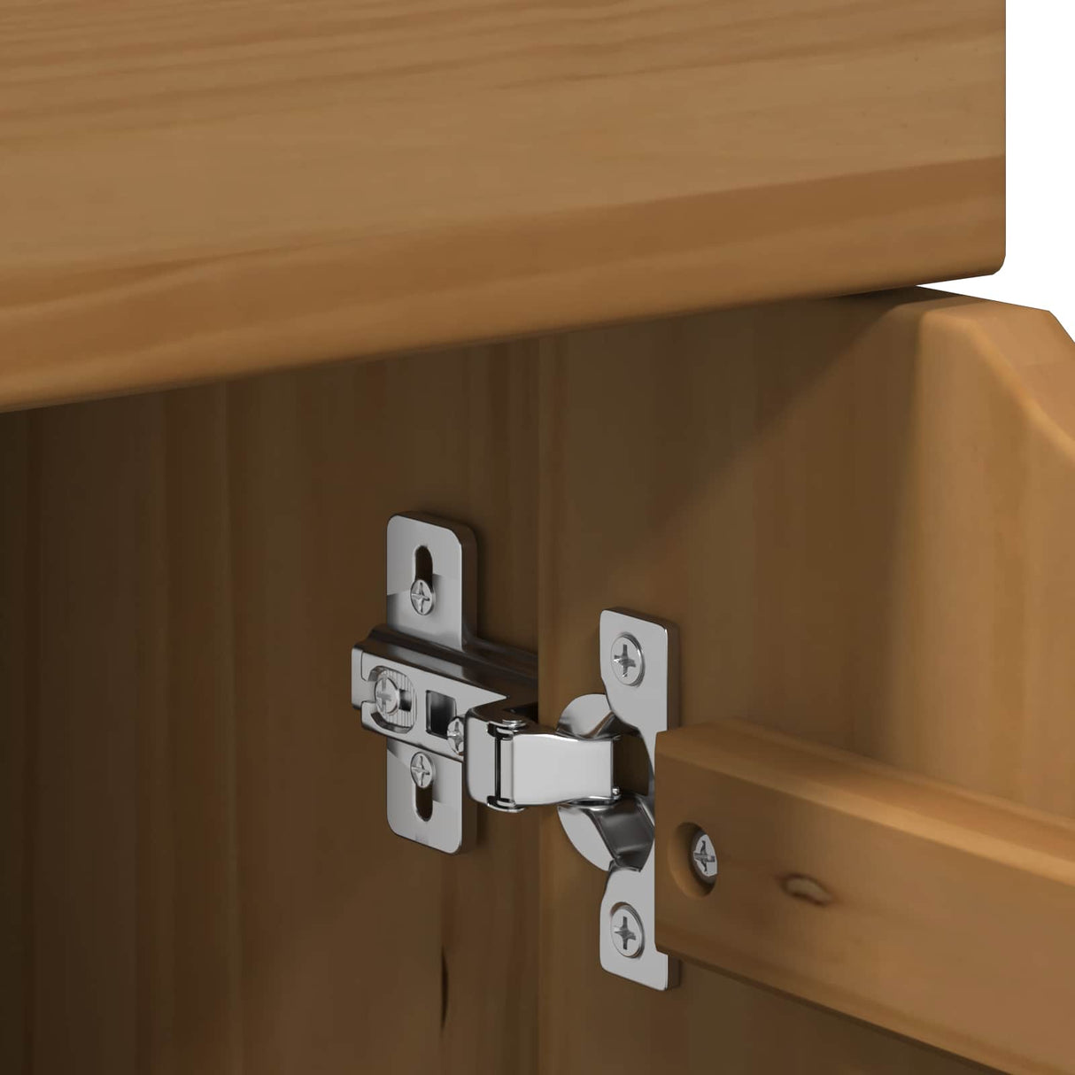 vidaXL Rollende kast met wiel Honing bruin 63,5 x 39 x 65,5 cm