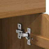 vidaXL Rollende kast met wiel Honing bruin 63,5 x 39 x 65,5 cm