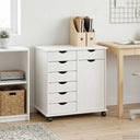vidaXL Rollende kast met wiel Honing bruin 63,5 x 39 x 65,5 cm