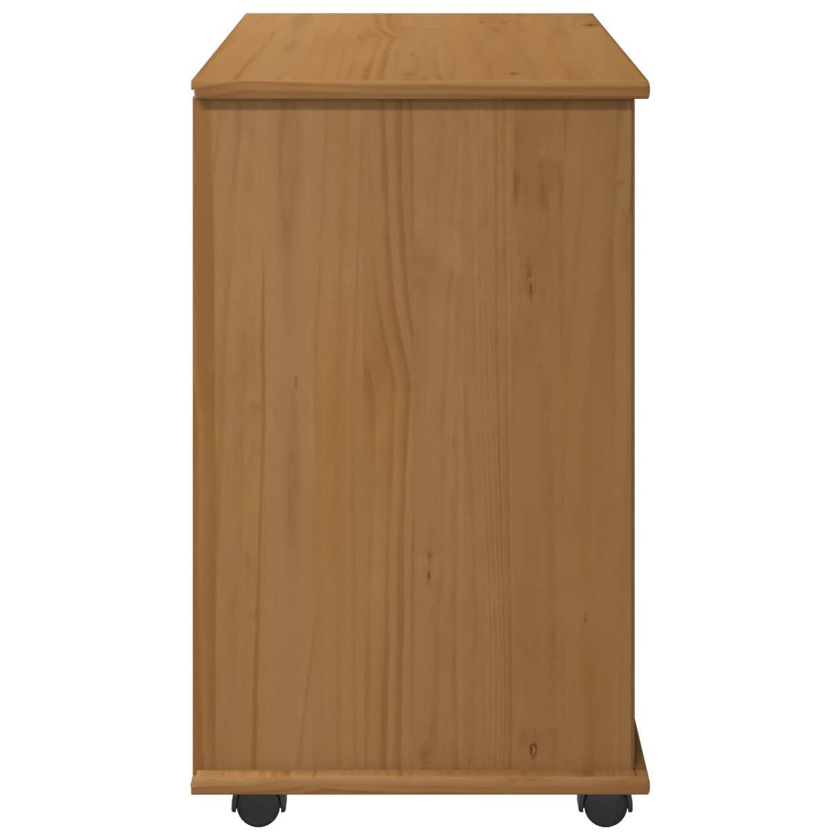 vidaXL Rollende kast met wiel Honing bruin 63,5 x 39 x 65,5 cm