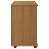vidaXL Rollende kast met wiel Honing bruin 63,5 x 39 x 65,5 cm