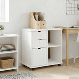 vidaXL Rollende kast met wiel Honing bruin 63,5 x 39 x 65,5 cm