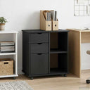 vidaXL Rollende kast met wiel Honing bruin 63,5 x 39 x 65,5 cm