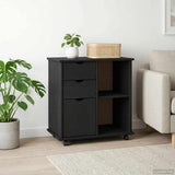 vidaXL Rollende kast met wiel Honing bruin 63,5 x 39 x 65,5 cm
