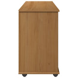 vidaXL Rollende kast Honing bruin 100 x 39 x 65,5 cm Massief vurenhout