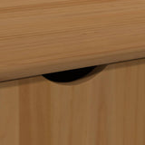 vidaXL Rollende kast Honing bruin 100 x 39 x 65,5 cm Massief vurenhout