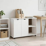 vidaXL Rollende kast Honing bruin 100 x 39 x 65,5 cm Massief vurenhout