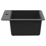 vidaXL Wasbak Zwart 470 x 440 mm Graniet