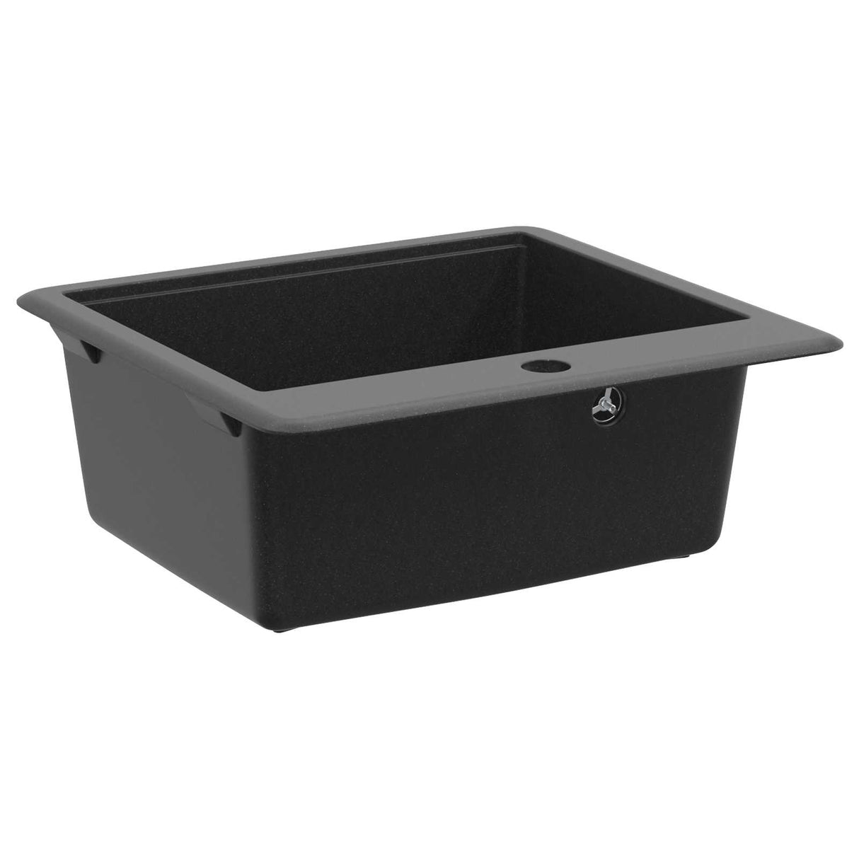 vidaXL Wasbak Zwart 470 x 440 mm Graniet