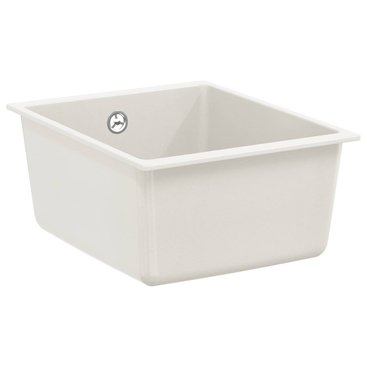 vidaXL Wasbak Zwart 370 x 460 mm 80% Kwarts en 20% Hars