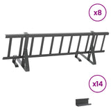 vidaXL Dak sneeuwbeschermer Antraciet 100 x 29,5 x 34,5 cm Staal