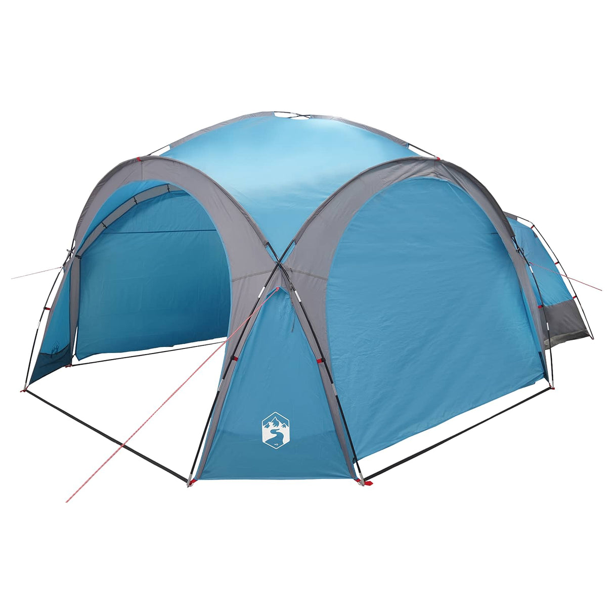 vidaXL Zijtent met dak Groen 410 x 410 x 250 cm Polyester en Staal